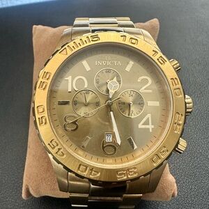 Invicta Gold Chronograph Watch